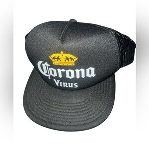 Corona Mesh Trucker Hat Corona Virus Funny Adult Humor SnapBack Adjustable